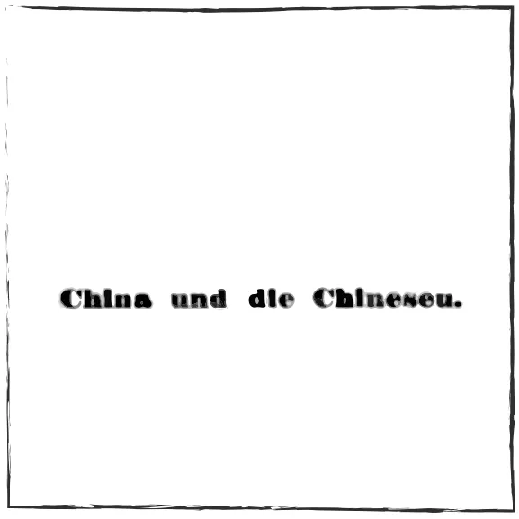 China und die Chinesen (Stilisierter, selektierter Ausschnitt aus der Quelle mit der Vortragsanzeige)